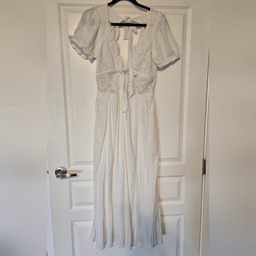 Free People All You Need Is Lace Midi Dress